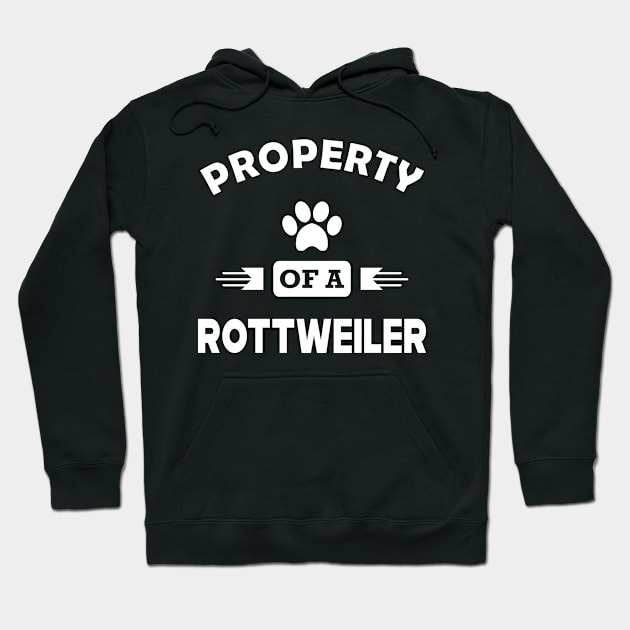 Rottweiler Dog - Property of a rottweiler Hoodie by KC Happy Shop